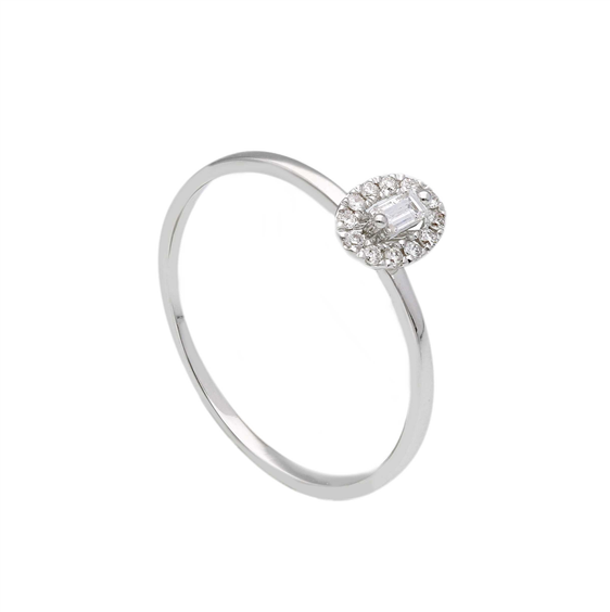 Anello Babila Milano Donna in Oro bianco Diamante 0.07 Ct 293187BB - 293187BB